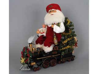 Karen Didion Vintage Lighted 2 Piece Metal Train VC-13