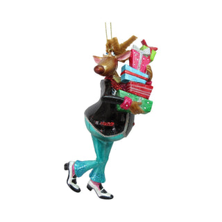 Whimsical Shopping Male Reindeer Ornament 79-81030