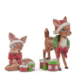 PRE-SALE Raz Christmas  9" Vintage Deer 4519142