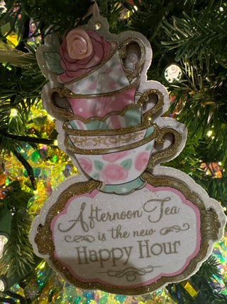 Pre-Order Whimsical Patisserie High Tea Party Ornament Set T3926