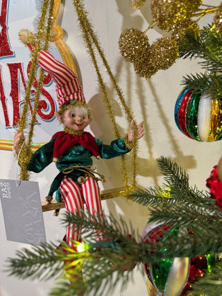 Holiday Trapeze Posable Elf Ornament Set 4602312