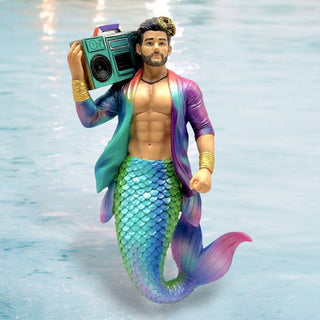 December Diamonds Big Booming Box Merman Christmas Ornament 55-55469