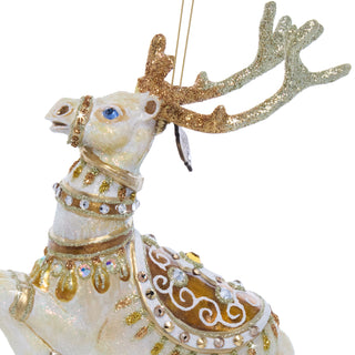 Blitzen Reindeer Glass Ornament SDH20106-250