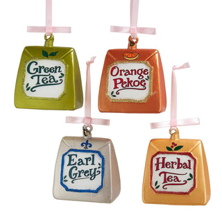 PRE-ORDER Glass Tea Bag Ornament Set C7774