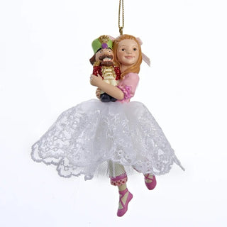 Pre-Order Nutcracker Suite Pastel Clara w/ Drosselmeyer Ornament C8419
