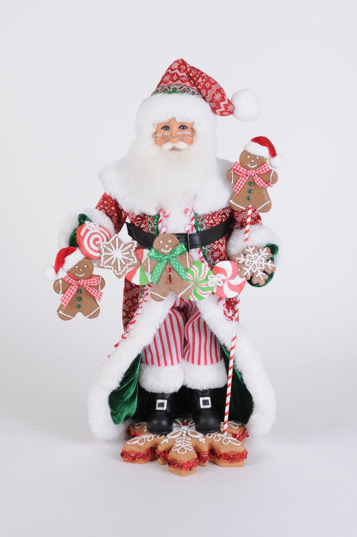 Karen Didion Originals Mr. Gingerbread Santa