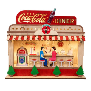 PRE-ORDER 10.5" Coca-Cola® Battery Operated Light-Up Diner CC9264