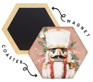 Winter Christmas Honeycomb Magnetic Drink Coasters- Made in the USA