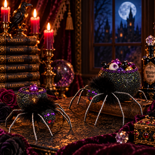 Spider Tea Lights Set 28-628332