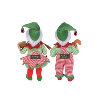 Retired Karen Didion Red Check Elf Set CC09-13