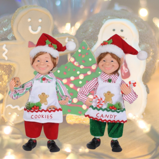 Retired Karen Didion Cookie & Candy Elf Set CC09-17