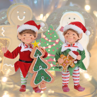 Retired Karen Didion Gingerbread Elf Set CC09-18