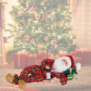 Lying Wine Midnite Snack Santa CC14-11