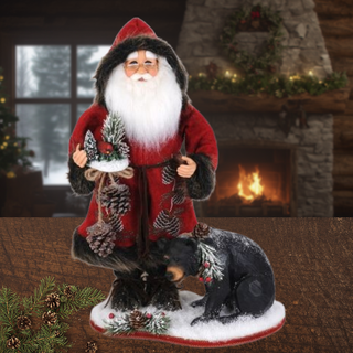 Woodland Bear Santa CC16-277