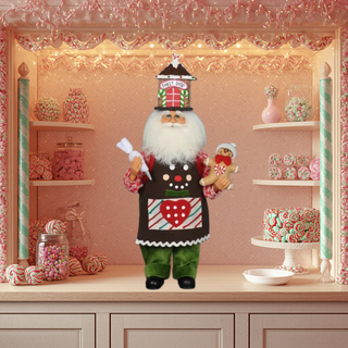 Gingerbread House Santa CC18-12