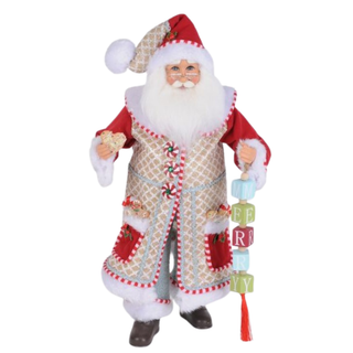 Karen Didion Originals Merry Gingerbread Santa CC18-91