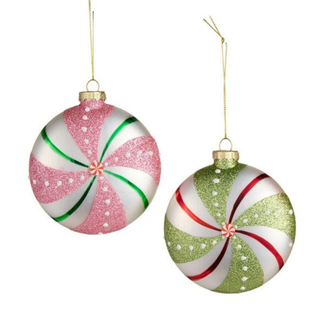 Glass Peppermint Ornaments 4623069