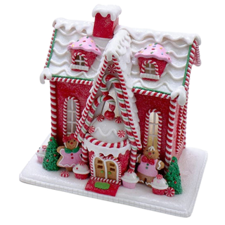 Pre-Order Battery Operated LED Cupcake Confectionary Gingerbread House GBJ0001