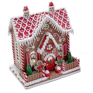 Pre-Order Battery Operated LED Hot Cocoa Gingerbread House GBJ0001