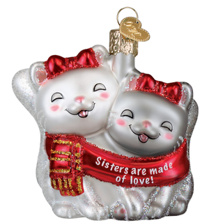 Pre-Order Kitty Cat Sister Love Ornament 10254