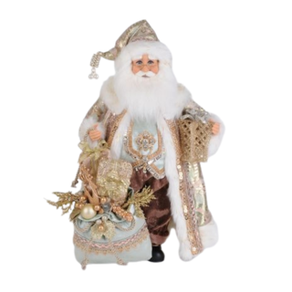 Sage Lighted Elegance Santa