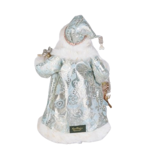 Lighted Blue Elegance Santa CC16-282