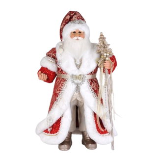 31" Lighted Red Couture Santa CC28-11