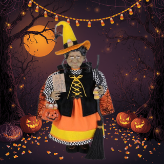 Clara the Candy Corn Witch HA18-35