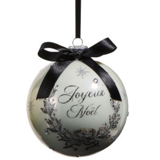 Christmas 5" French Holiday Ball Ornament 4524623-2