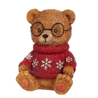 Beary Cozy Christmas Bear Figurine 4612286