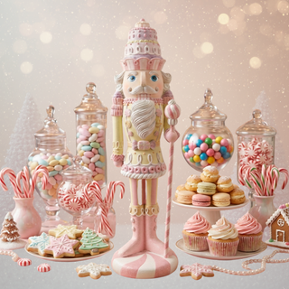 December Diamonds Pastel Patisserie Nutcracker W/Staff