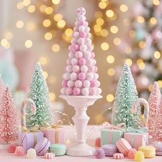 December Diamonds 12.5" Pink Candy Gumdrop Tree 29-29444
