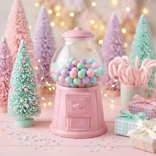 December Diamonds 11.5in Pink Bubblegum Machine 29-29019