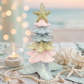 December Diamonds 12" Palms Sea-star Tree 65-65016