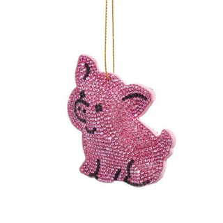 PRE-ORDER Bedazzled Retro Disco Animal Ornament F2457 Cat Elephant Duck Pig Dino F2457