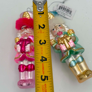 Whimsical Nutcracker w/Fur Ornament Set 79-79417