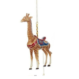 PRE-ORDER Carousel Animals Christmas Ornament Horse Giraffe Zebra Tiger C8523