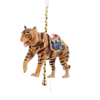 PRE-ORDER Carousel Animals Christmas Ornament Horse Giraffe Zebra Tiger C8523