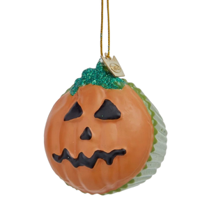 Pre-order Noble Gems™  Glass Halloween Cupcake Ornament HW1946
