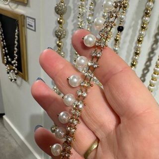 RAZ Rhinestone and Pearl Garland G4617578