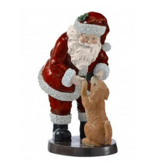 Pre-Order Resin Santa with Dog Figurine MTX79441
