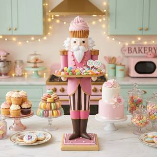 Candy Towne Nutcracker w/Tray 29-29886