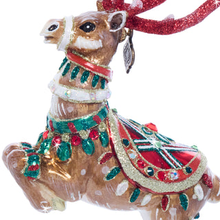 Comet Reindeer Glass Ornament SDH20011-250