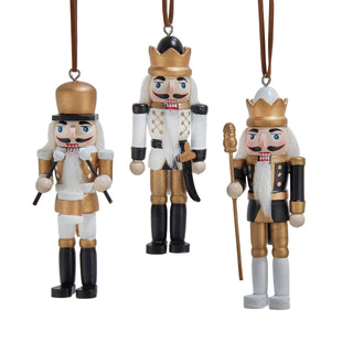 PRE-ORDER Black & Gold Nutcracker Ornament Set D4810