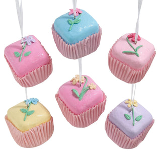 Pre-Order Pink Patisserie Petit Fours Ornament Set/6 D4820