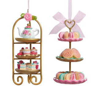 Pre-Order Country Cottage Patisserie Tea Snacks Ornament Set D4823