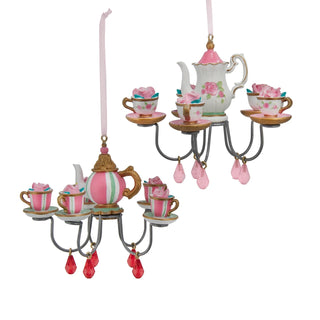 Pre-Order Country Cottage Patisserie Tea Chandelier Ornament Set D4826