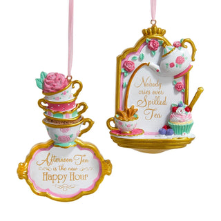 Pre-Order Whimsical High Tea Sign Ornament Set D4829