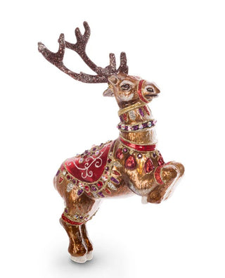 Dancer Reindeer Glass Ornament SDH2117-222