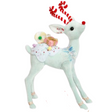 Christmas Candied Blue Pastel Deer, 12 inches